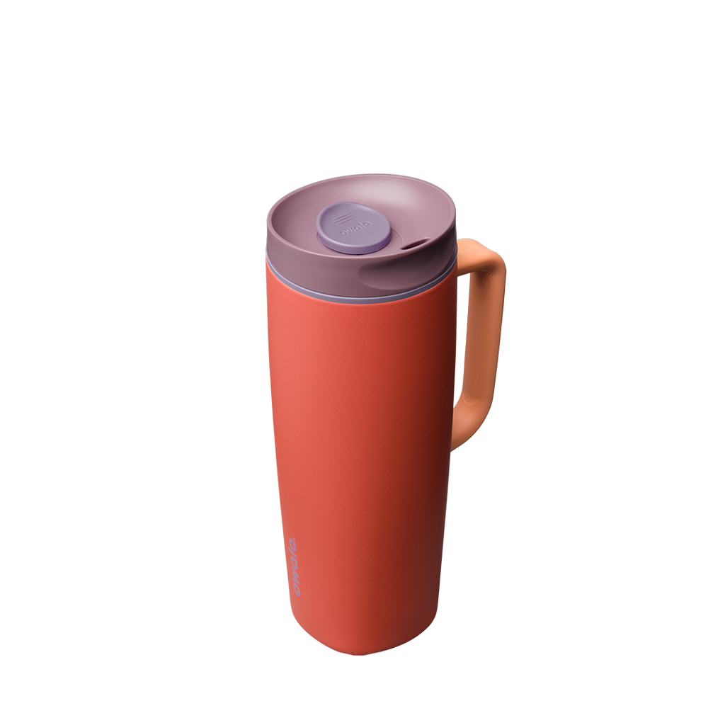 SmoothSip® Slider with Handle - Peach of Mind / 24oz / Stainless Steel