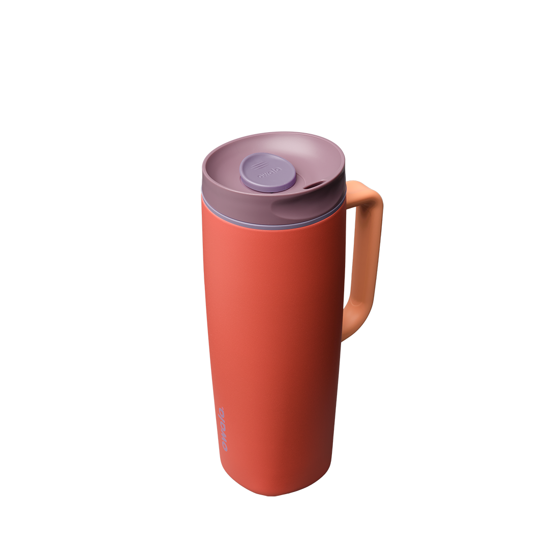 SmoothSip® Slider with Handle - Peach of Mind / 24oz / Stainless Steel